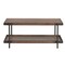 Alaterre Furniture Kyra 42"L Oak and Metal Bench with Shelf ANKY03RBG - alternate 1